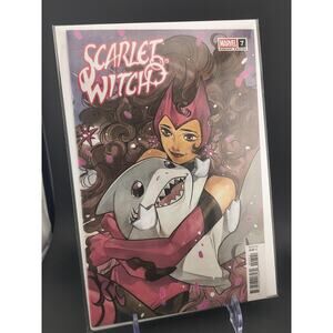 Scarlet Witch #7 | Peach Momoko Variant | Jeff Land Shark Cover (Marvel 2024)